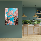 Damien Hirst Poster Pink Flowering Wall Art